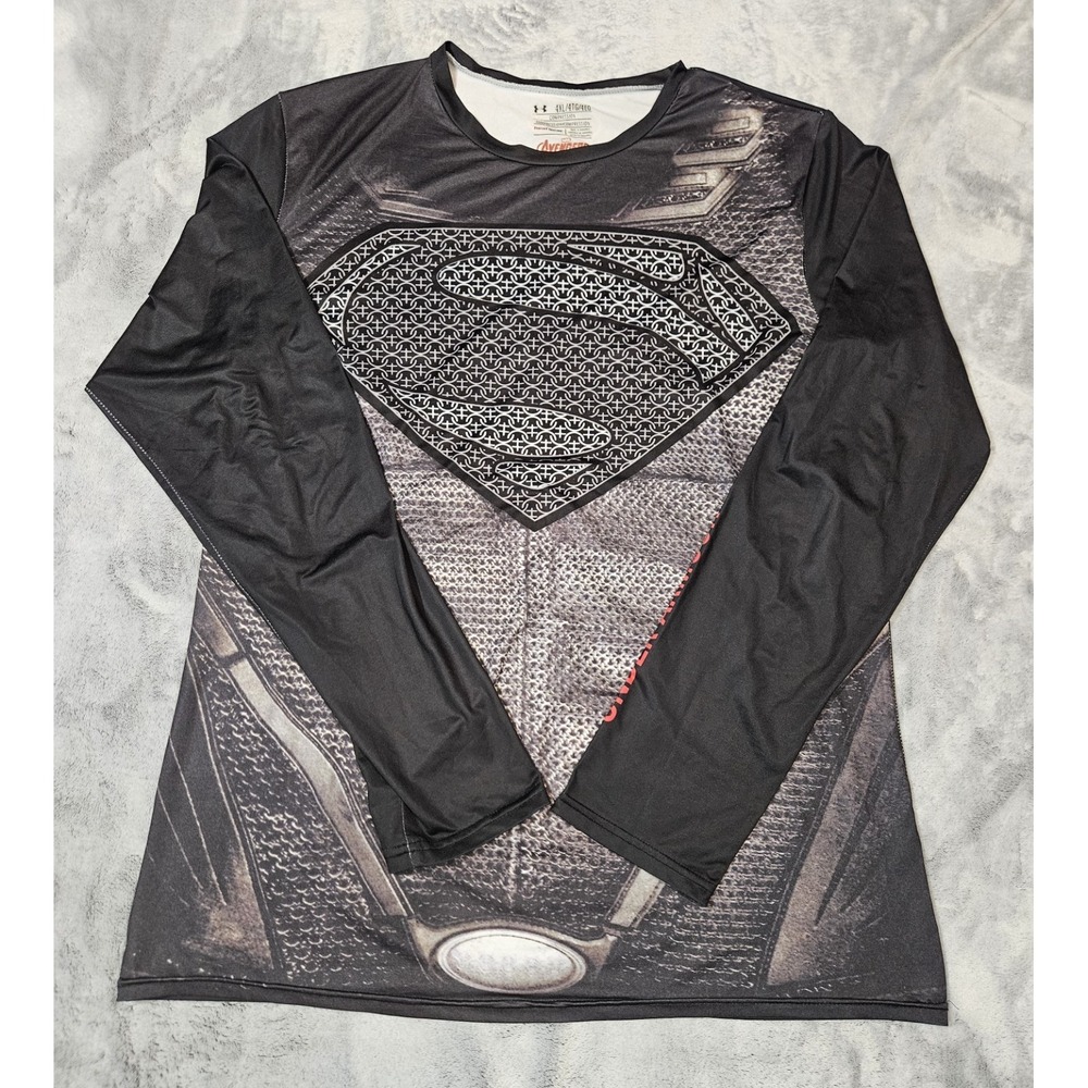 Under Armour Avengers Age of Ultron Superman Compression Shirt Men's 4XL